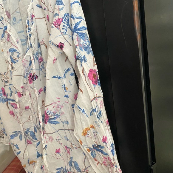 JOE’S JEANS | KACY FLORAL RUFFLE TOP | SMALL - Picture 7 of 8